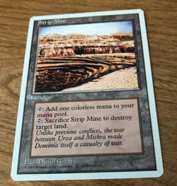 Magic The Gathering 4th Edition Strip Mine MTG - Image 1