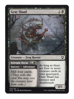 MTG-Gray Slaad -Battle for Baldur's Gate-129-Near Mint-NonFoil - Image 1