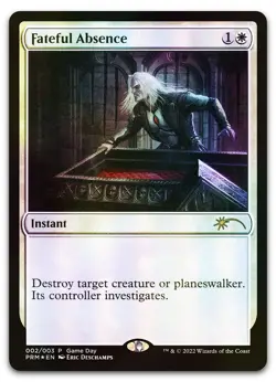 Fateful Absence #2 (Foil) (LP) Game Day & Store Championship GAME Magic MTG - Image 1