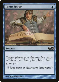 Tome Scour #75 (Foil) (LP) Magic 2014 M14 Magic MTG - Image 1