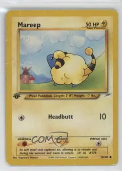 Mareep 1st Ed. Pokemon Neo Destiny #75 2002 - Image 1