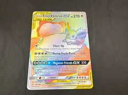 EEVEE & SNORLAX GX TAG TEAM 191/181 POKEMON TEAM UP SECRET RARE - Image 1