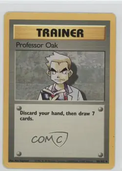 Professor Oak Pokemon Base Set #88 1999 READ - Image 1