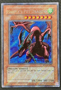 Yugioh! Harpie's Pet Dragon Secret Rare Near Mint Unlimited RP02-EN093 (Reprint) - Image 1