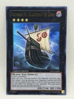 Yugioh! Number 50: Blackship of Corn - YZ02-EN001 - Ultra Rare - Limited Edition - Image 1