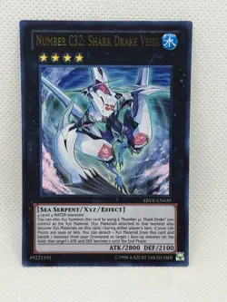Yugioh! Number C32: Shark Drake Veiss - ABYR-EN039 - Ultra Rare - 1st Ed - NM - Image 1