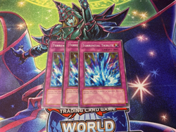 3x Torrential Tribute RP02-EN034 Yugioh Card Retro Pack 2 2020 REPRINT Unlimited - Image 1