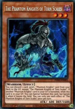 Yugioh! The Phantom Knights of Torn Scales - PHRA-EN003 - Secret Rare - 1st Edit - Image 1