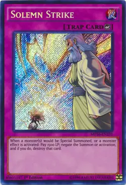 Yugioh! Solemn Strike - MP16-EN231 - Secret Rare - 1st Edition Near Mint, Englis - Image 1