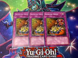 3x Reckless Greed RP02-EN071 Yugioh Card Retro Pack 2 2020 REPRINT Unlimited - Image 1