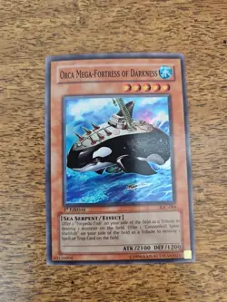 Orca Mega-Fortress of Darkness IOC-084 Invasion of Chaos 1st Edition Yugioh Card - Image 1