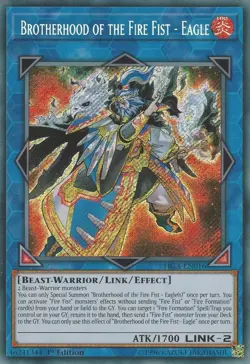Yugioh! Brotherhood of the Fire Fist - Eagle - FIGA-EN016 - Secret Rare - 1st Ed - Image 1