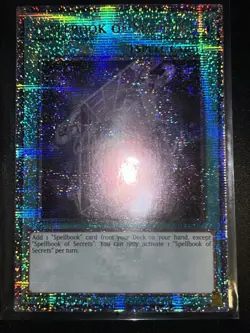 Yugioh! 1x Spellbook of Secrets RA04-EN189 Quarter Century Secret Rare 1st Ed NM - Image 1