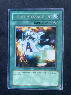 Yugioh Spirit Message “A” LON-092 Rare Unlimited LP Labyrinth Of Nightmare - Image 1