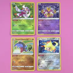 Radiant Pokemon TCG 4 Card Lot Jirachi Alakazam Astral Zenith Crown Holo Rare NM - Image 1
