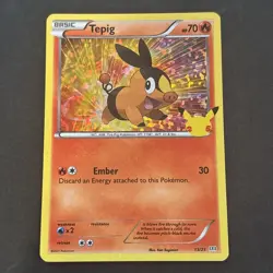Pokemon 25th Anniversary McDonald’s Promo Tepig 13/25 Holo Card 2021 - Image 1
