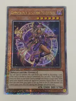 Yugioh Apprentice Illusion Magician - 1st Edition QCR NM - Free Holo Card - Image 1