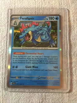 Feraligatr 041/162 Holo Rare Temporal Forces 2024 Pokemon Card Near Mint-Mint - Image 1