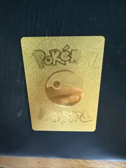 Charizard GX Rainbow Gold Metal Card Collectible Display - Image 2