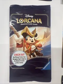 SEALED Cruise-Exclusive Pirate Captain Mickey DISNEY Lorcana Game Card 13-P3 - Image 4