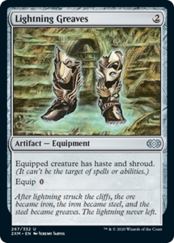 Lightning Greaves Double Masters PLD Artifact Uncommon MAGIC MTG CARD ABUGames - Image 1