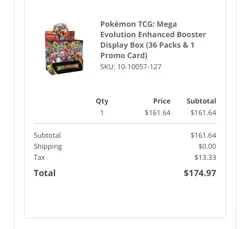 Mega Evolution Enhanced Booster Display Box (36 Packs & 1 Promo Card) PRE SALE! - Image 1