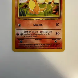First Edition Charmander Ultra Rare 1995 Card 46/102 - Mint Condition - Image 4