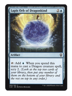 MTG-Lapis Orb of Dragonkind-Battle for Baldur's Gate-82-Near Mint-NonFoil - Image 1