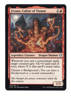 MTG-Livaan, Cultist of Tiamat-Battle for Baldur's Gate-188-Near Mint-NonFoil - Image 1