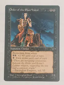 MTG Order of the Ebon Hand (Rush) (Fallen Empires/Black/C) - BGM - Image 1