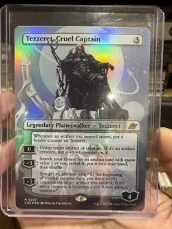 Tezzeret, Cruel Captain (Borderless) Edge of Eternities Foil MTG 0287 - Image 1