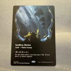 Godless Shrine MINT Borderless 280 Edge of Eternities EOE MTG Rare Land Unplayed - Image 1