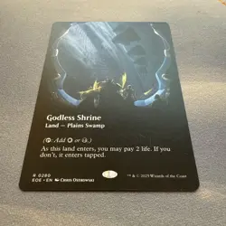 Godless Shrine MINT Borderless 280 Edge of Eternities EOE MTG Rare Land Unplayed - Image 2