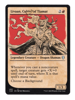 MTG-Livaan, Cultist of Tiamat-Battle for Baldur's Gate-402-Near Mint-NonFoil - Image 1
