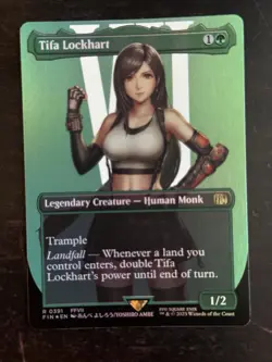 MTG Final Fantasy English Tifa Lockhart Borderless 0391 Foil - Image 1
