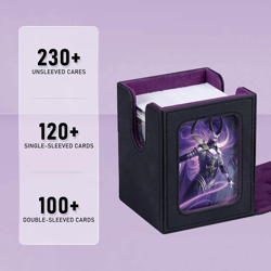 MTG Deck Box for Commander Display,Card Deck Box Fits 100 Double Sleeved Cards, - Image 2