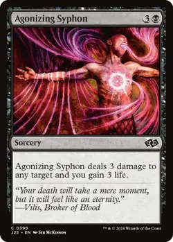 NM Agonizing Syphon, MTG, Foundations Jumpstart, Magic the Gathering, 396 - Image 1