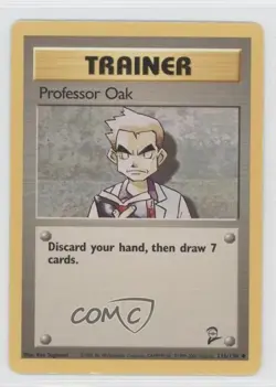 Professor Oak Pokemon Base Set 2 #116 2000 READ - Image 1