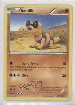 Sandile Pokemon Black & White Base Set #63 READ - Image 1