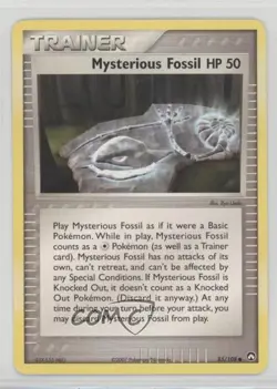 Mysterious Fossil HP 50 Pokemon EX Power Keepers #85 2007 READ - Image 1