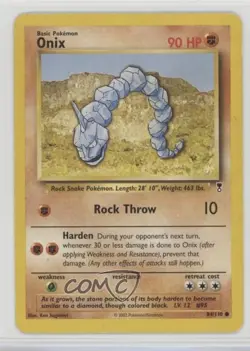 Onix Pokemon Legendary Collection #84 2002 READ - Image 1