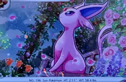 Pokemon Espeon Black Star Promo SWSH174 Fusion Strike Cosmos Holo Swirl - Image 2
