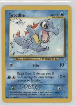 Totodile Pokemon Neo Genesis #80 2000 READ - Image 1