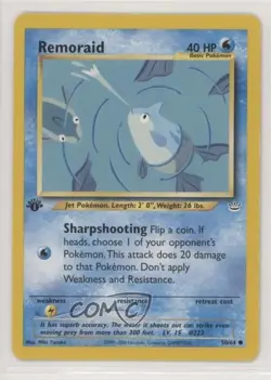 Remoraid 1st Ed. Pokemon Neo Revelation #50 2001 READ - Image 1