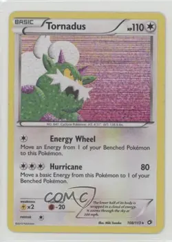 Tornadus Holo Pokemon Black & White Legendary Treasures #108 READ - Image 1