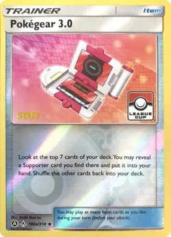 Pokegear 3.0 (League Cup) [Staff] (#182a/ League & Championship Cards LP Pokemon - Image 1