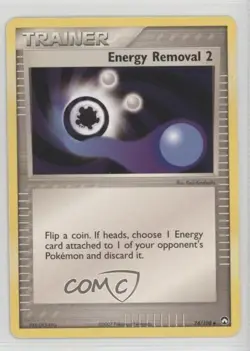 Energy Removal 2 Pokemon EX Power Keepers #74 2007 READ - Image 1