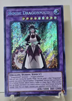 House Dragonmaid MYFI-EN022 Secret Rare 1st Edition Yugioh TCG NM/M - Image 1