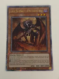 Yugioh Scarm Malebranche of the Burning Abyss - 1st QCR NM - Free Holo Card - Image 1