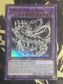 Yugioh: Cyber Eternity Dragon - LDS2-EN033 - Ultra Rare (Green) - 1st Edition NM - Image 1